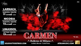 The legendary ballet CARMEN performed by Balletto di Milano for the first time in Cyprus in October [upl. by Pratt]