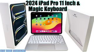 Silver iPad Pro 2024 amp White Magic Keyboard Unboxing Amazingly Thin amp Light  Incredible Screen [upl. by Sotos893]