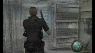 Resident Evil 4 Regenerador and Iron Maiden fight [upl. by Juback]