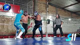 P De Occidente Angel Oscuro vs Krampus Black Kidd  Lucha Completa  Arena GDL [upl. by Einrae]