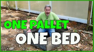 How to Make a Pallet Raised Bed [upl. by Cornwell]