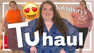 TU SAINSBURYS TRY ON HAUL  plus size fashion at the supermarket  2023 [upl. by Nodnahs]