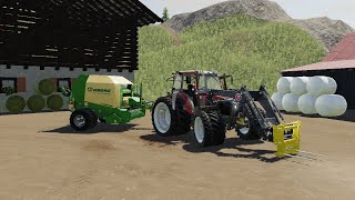 Ls19  Tiroler Alpenwelt 3 HeuSilo Ballen pressen [upl. by Ymassej619]