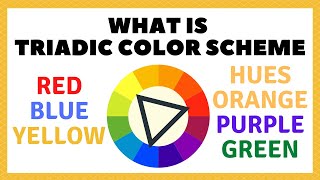 WHAT IS TRIADIC COLOR SCHEME IN HINDI shorts [upl. by Analahs904]