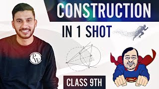 Construction in 1 Shot  Class 9  NCERT  Sprint [upl. by Enetsirhc]