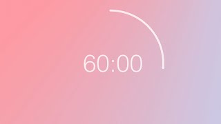 60 minute countdown timer  Pastel Color Wheel background [upl. by Adelaja]