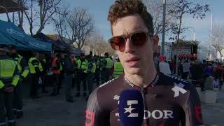 Alberto Dainese  Interview at the start  Trofeo Palma 2024 [upl. by Gussman]