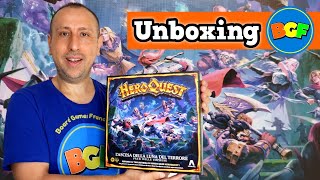 LAscesa della Luna del Terrore  Unboxing e recensione materiale  Espansione del gioco HeroQuest [upl. by Lerual]