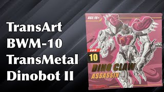 TransArt BWM10 TransMetal Dinobot II Unboxing transformers beastwars [upl. by Seravat]