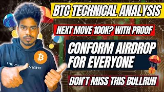 Bitcoin Techinal analysis  Guaranteed Airdrop for everyone  Btc next Move [upl. by Laine]