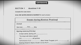 Events during kenton Festival ielts listening [upl. by Stanzel176]