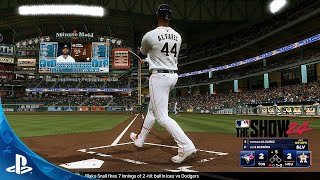 MLB The Show 24  New Roster Update Houston Astros Vs Toronto Blue Jays PS5 4K [upl. by Vogel]