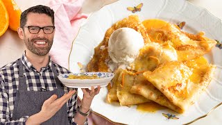 How to Make Crepes Suzette  Simply Delicious [upl. by Notnilc]