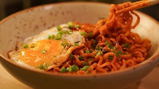 Korean Spicy Ramen Noodles Recipe [upl. by Eiaj269]