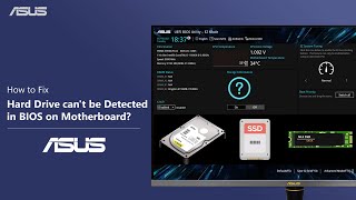 How to Fix Hard Drive cant be Detected in BIOS on Motherboard  ASUS SUPPORT [upl. by Flannery945]