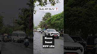 Nexon vs Sonet vs XUV 3XO  Looks suv shorts [upl. by Atsugua]