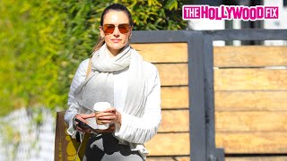 Alessandra Ambrosio Stuns While Leaving Her Private Workout amp Meeting A Friend For Lunch At Cecconis [upl. by Nodnil493]