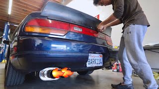 240SX DUCK TAIL SPOILER INSTALL [upl. by Anigue]