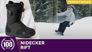 Nidecker Rift 2023 Snowboard Boot Review [upl. by Bernardo]