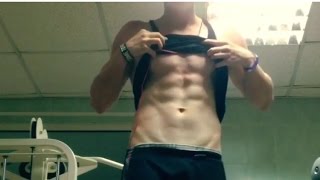 14 year old shredded ripped 6 pack omg [upl. by Ibbie]