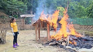 Estroy and burn barns and livestock equipment due to cholera building life farm life [upl. by Yenruoj713]