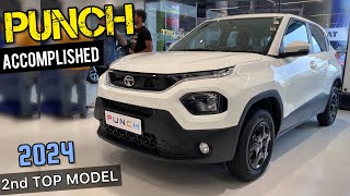 Tata Punch Accomplished 2024 Model Review ✅ Tata Punch Second Top Model 🔥 [upl. by Jung]