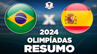 BRASIL 4 x 2 ESPANHA AO VIVO  OLIMPÍADAS 2024  SEMIFINAL  FUTEBOL FEMININO  NARRAÇÃO [upl. by Naraj]