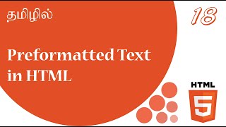 Preformatted Text in HTML  Tutorial in Tamil  Tamil Programmer [upl. by Massarelli]