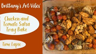 Chicken Traybake with Roasted Poblano and Tomato Salsa [upl. by Halle172]