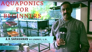 AQUAPONICS FOR BEGINNERS IN TAMIL With English SubTitle  THE AQUAPONICS INDIA [upl. by Telford630]