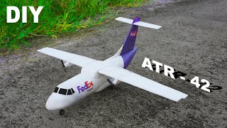 Build And Fly RC plane ATR 42 FedEx [upl. by Ahsuat58]