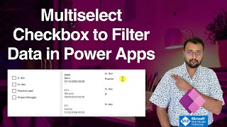 Multiselect Checkbox Filter in Power Apps Gallery [upl. by Harifaz]