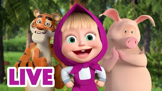 🔴 LIVE STREAM 🎬 Masha and the Bear 🤸‍♂️ Jump Skip and Hop together 🏃🙌 [upl. by Ferriter]