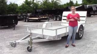 5 X 10 Aluminum Flatbed 3500 lb Axle Utility Trailer Review [upl. by Nyliret]