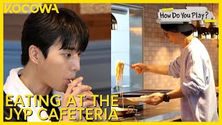 Whats The Food Like At The JYP Cafeteria  How Do You Play EP211  KOCOWA [upl. by Adnuahsal]