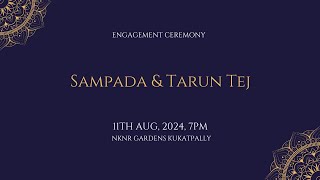 Sampada amp Tarun Tej Engagement Live Streaming [upl. by Veta]