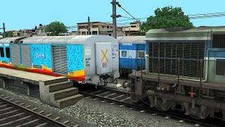 TRAIN SIMULATOR I WDM3D Loco Shunting Humsafar Express Train I BUMPY RAILROAD I RAILWAY RITAM [upl. by Efrem]