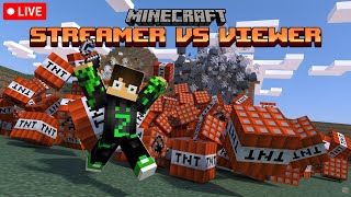 Minecraft Streamer VS Viewers TNT Game shorts minecraft [upl. by Yonah]