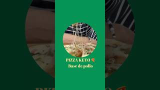 PIZZA KETO 🍕 Base de pollo [upl. by Kerr441]