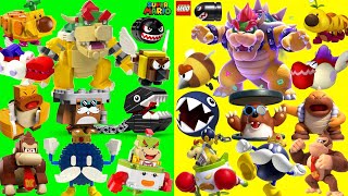 All Super Mario Party Jamboree Bosses LEGO vs ORIGINAL [upl. by Ahsele445]