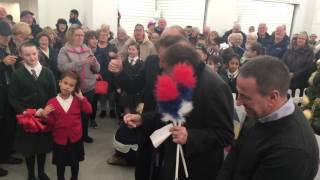 Ken Dodd Opens the New St Johns Market Liverpool 2016 [upl. by Maia]