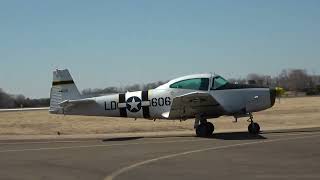 Navion N4606K at KHWY on 022022 [upl. by Crofoot]