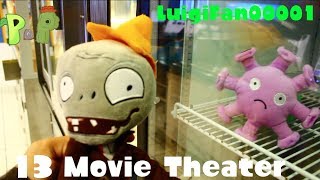 Plants vs Zombies Plush Peashooter and Pacos Adventure Movie Theater [upl. by Ellehcear]