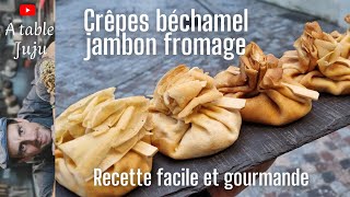 Crêpes jambon fromage [upl. by Airdnal]