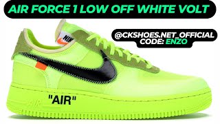 AIR FORCE 1 LOW OFF WHITE VOLT UNBOXING AND REVIEW CK SHOES [upl. by Riggs]