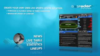 Betradars Live Sports Centre  Unlimited customisation amp modular usage of content 35 [upl. by Lody]