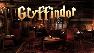 Study In Gryffindor Common Room✨HP Asmr Ambience  Magic Spells Page Turning Crackling Fire amp More [upl. by Oluas822]