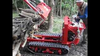 MOTOCARRIOLA CINGOLATA FORESTALE GIOR 800 KG  KAWASAKI MARUYAMA da Giordano Cairo  Video 3 [upl. by Edina]