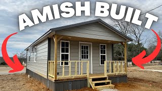 A SHED to HOUSE conversion that is SWEET and built by the AMISH Cabin Tiny House Tour [upl. by Schaper]