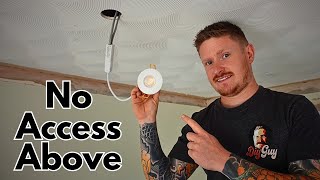 How to Install Downlights With No Access Above  It is Possible [upl. by Yvonne]